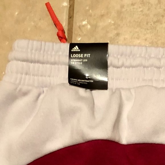 Brand New Adidas loose track pants women's straight leg, 7/8 style - Picture 6 of 10